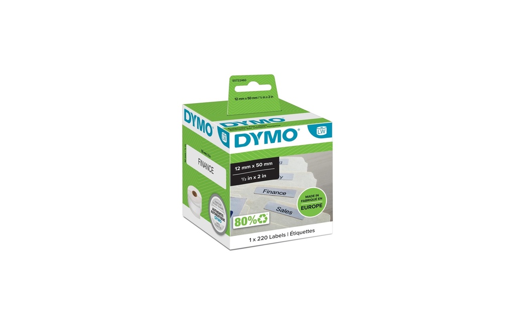 DYMO Dymo étiqu.pr.doss.susp. blanc