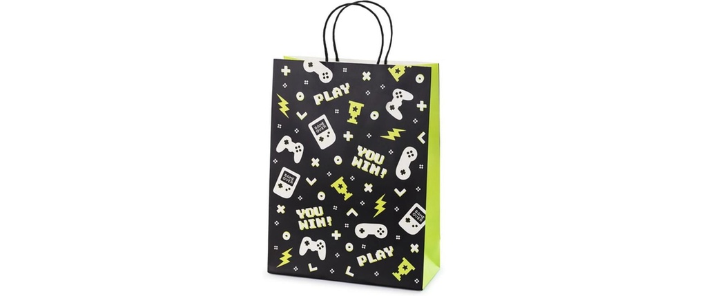 Partydeco Sac cadeau Jeu 10 x 24 x 32 cm