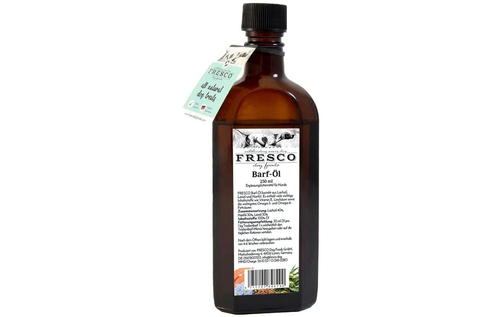 FRESCO Supplément alimentaire pour chiens Barf Öl 250 ml