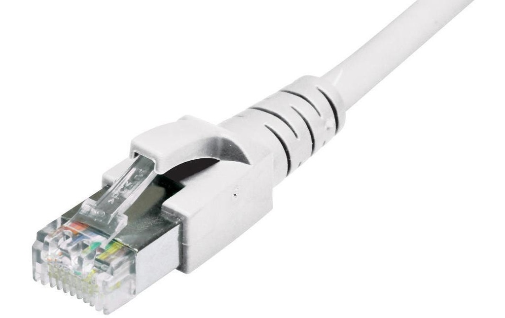Dätwyler IT Infra Câble patch RJ-45 - RJ-45, Cat 6A, S/FTP, 0.2 m, Blanc