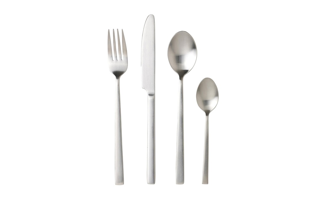 Bitz Kits de couverts 16-parties, Argenté