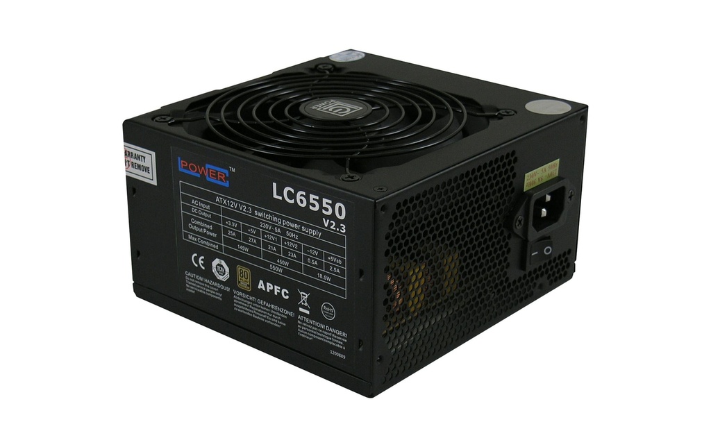 LC-Power Bloc d’alimentation LC6550 V2.3 Super Silent 550 W
