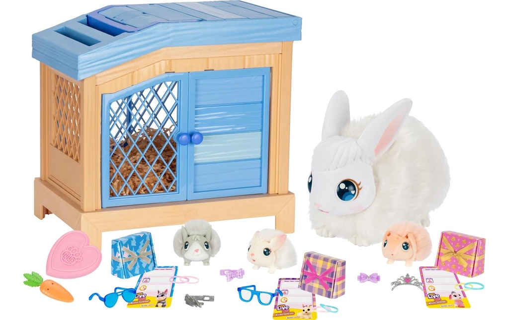 moose Peluche Maman Surprise Lapin Little Live Pets assorti