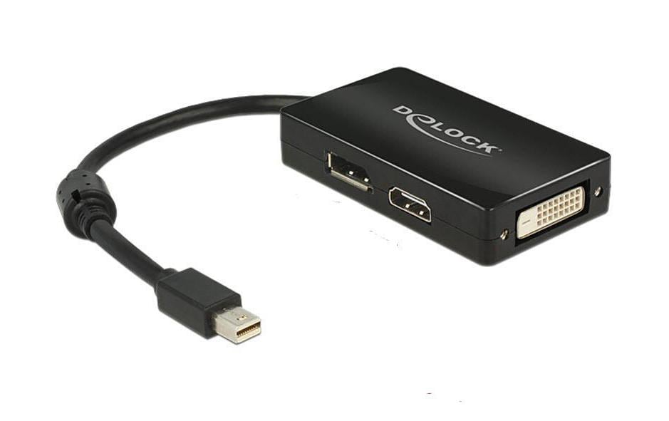 Delock Multiadaptateur Mini-DisplayPort – HDMI/DVI-D/DP