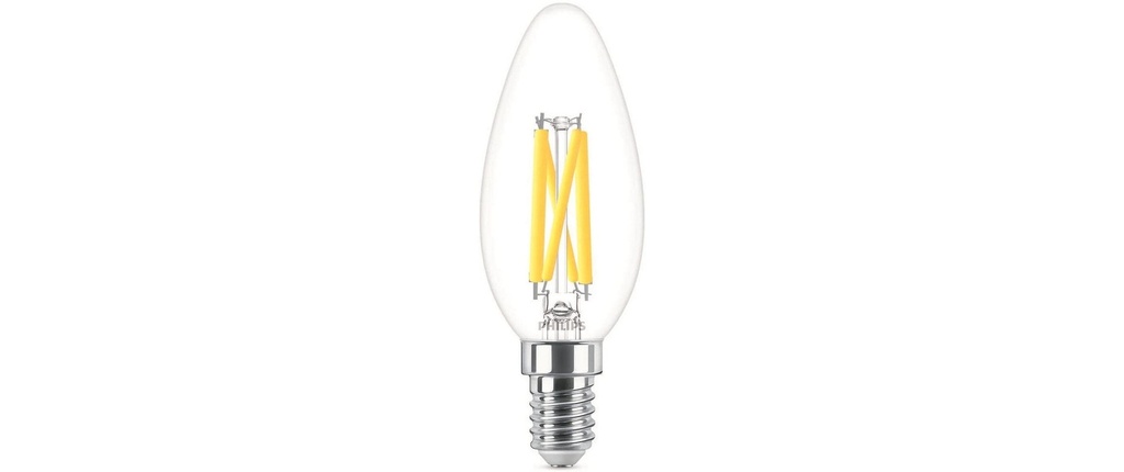 Philips Lampe LEDcla 40W E14 B35 CL WGD90 Blanc chaud (WW)