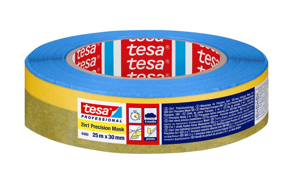 tesa Crêpe de peintre 4460 Crêpe de précision 2 en 1
