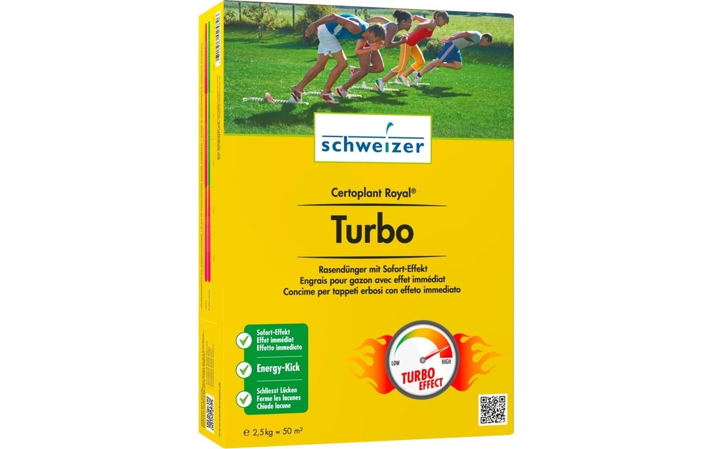 Eric Schweizer Engrais pour gazon Certoplant Royal Turbo, 2.5 kg