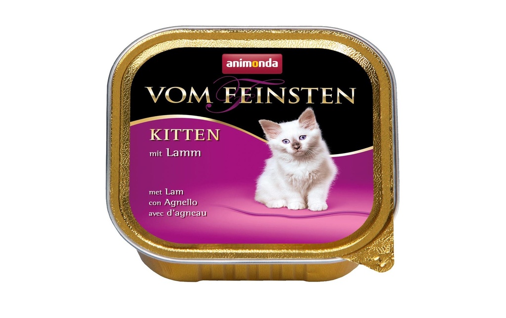 animonda Alimentation humide Vom Feinsten Kitten Agneau, 100 g