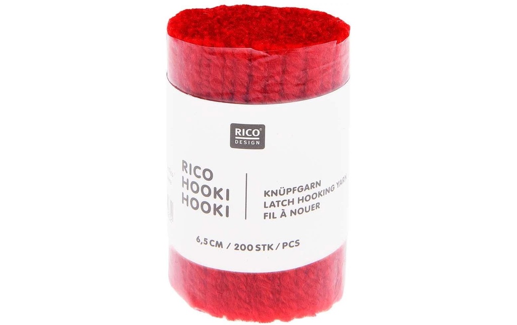 Rico Design Fil à nouer Hooki Rouge