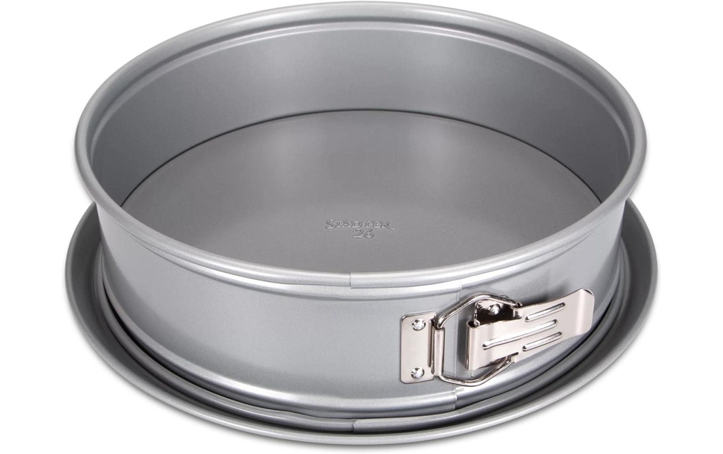 Städter Moule à charnière avec fond plat argent, 26 cm