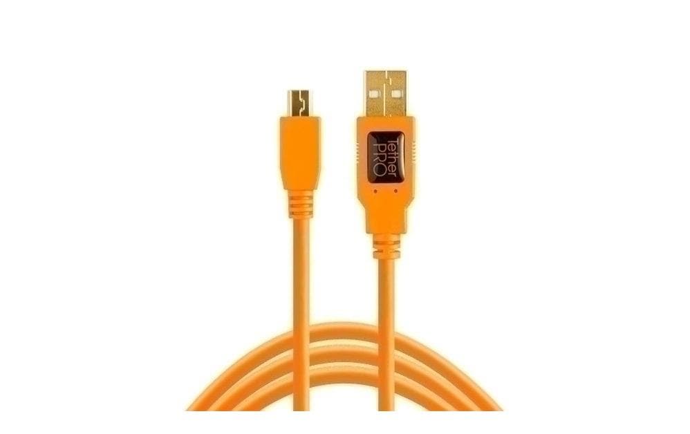 Tether Tools Câble TetherPro USB 2.0 vers USB 2.0 Mini-B 5 pin, 1.8 m Orange