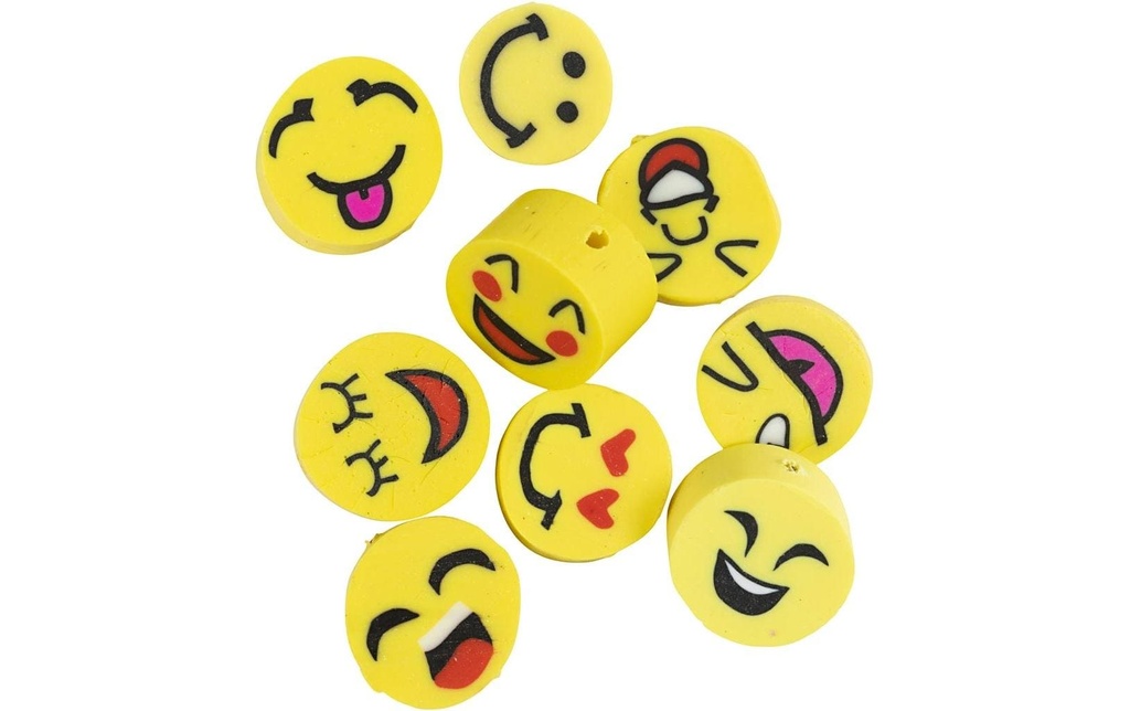 Creativ Company Perles Perles d'argile pour figurines 60 pièces, Smiley
