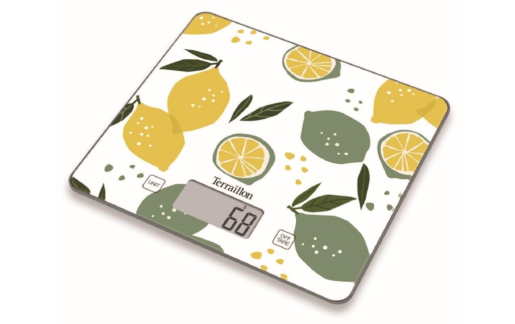 Terraillon Balance de cuisine T1040 Fruit Citron Jaune/Blanc