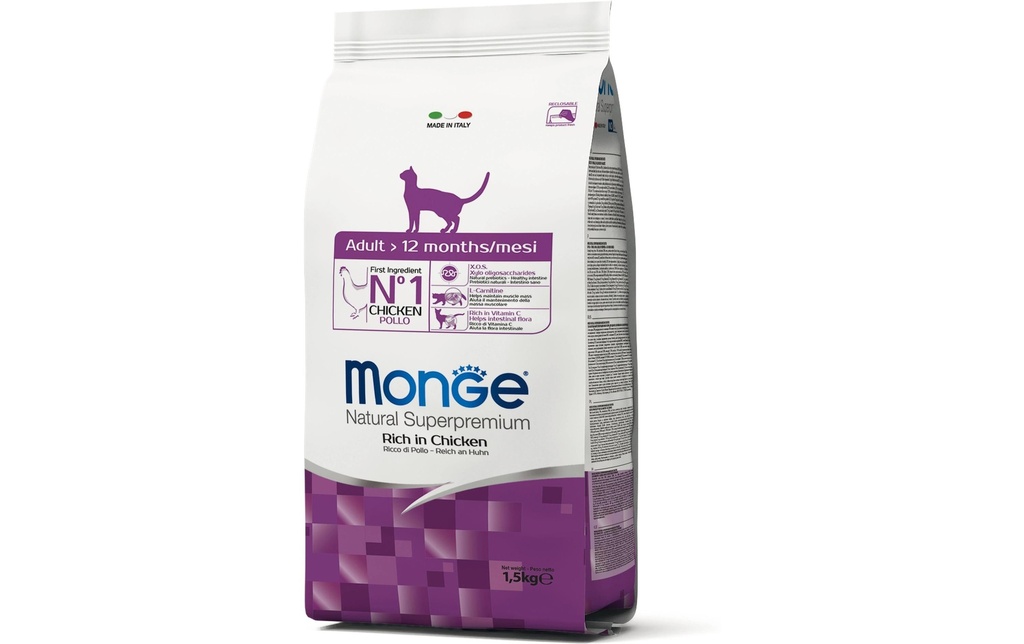 Monge Alimentation sèche Chat Adult poulet 1.5 kg