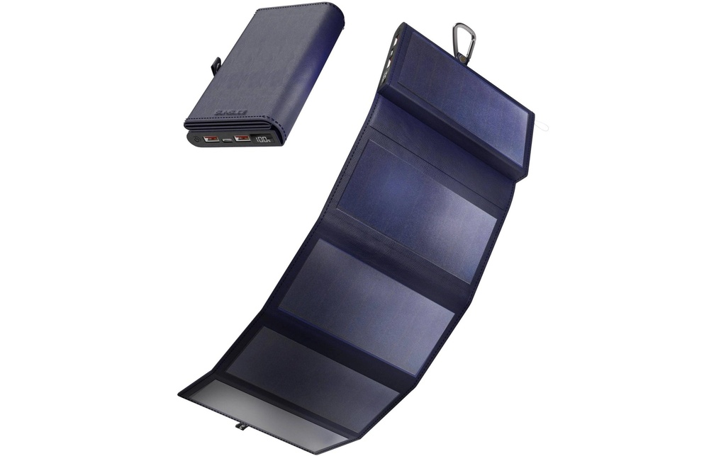 SunSlice Chargeurs portatifs Electron 8W Sol – bleu, 10000 mAh