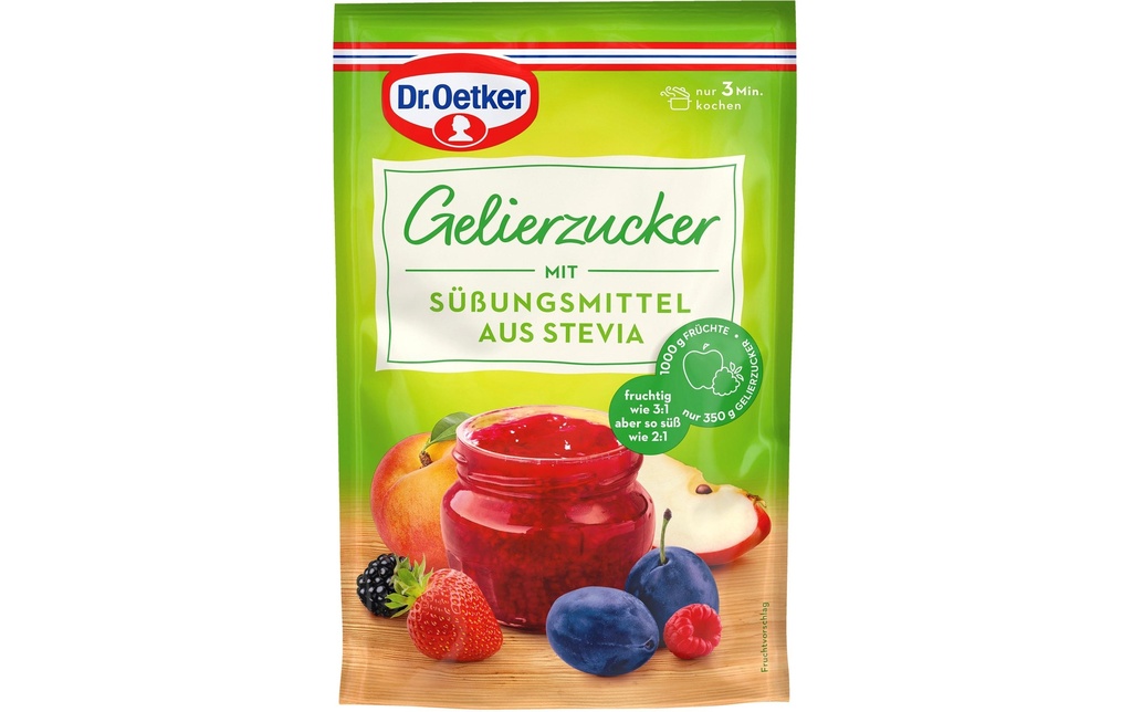 Dr.Oetker Sucre gélifiant avec édulcorant à base de stévia 350 g