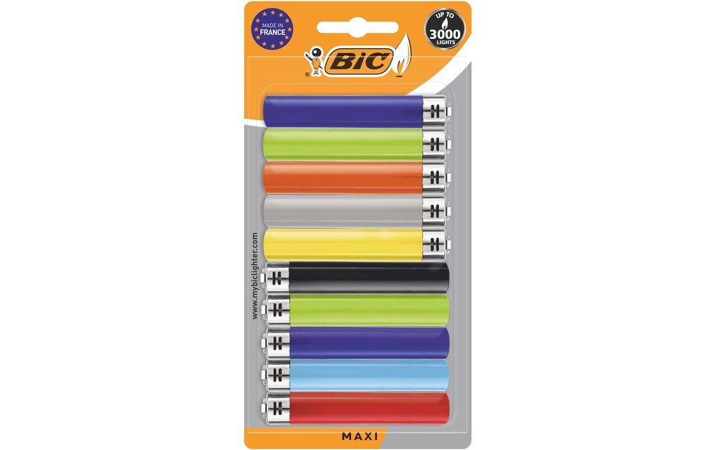 BIC Briquet à friction J26 Maxi, Paquet de 10