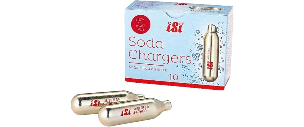 ISI Gazéificateur d’eau Capsules 10 pièces, Doré