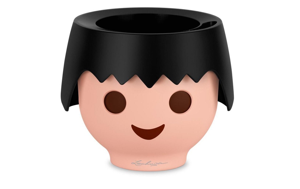 Lechuza Pot à fleur OJO Noir mat