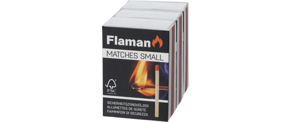 Flaman Allume-feu pour barbecue Matches Small Small, 3 x 240 pièces