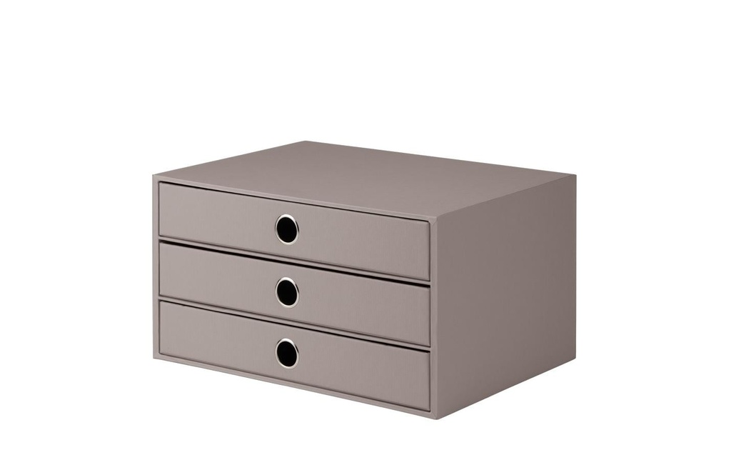 Rössler Boîte à tiroirs S.O.H.O. A4 Taupe