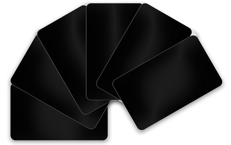Evolis Ebauches de cartes 86 x 54 x 0.76 mm noir mat