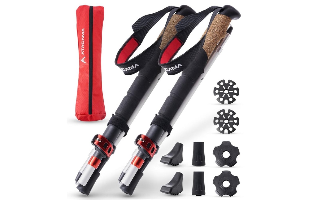 Atacama Bâtons de randonnée télescopiques, Flip Lock 110-135 cm