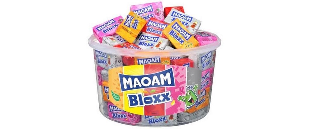 Maoam Bonbons à croquer Bloxx boîte de fruits 50 x 22 g