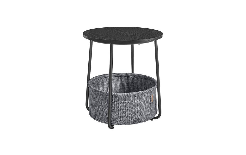 VASAGLE Table basse 45 x 51 cm, Gris/Noir
