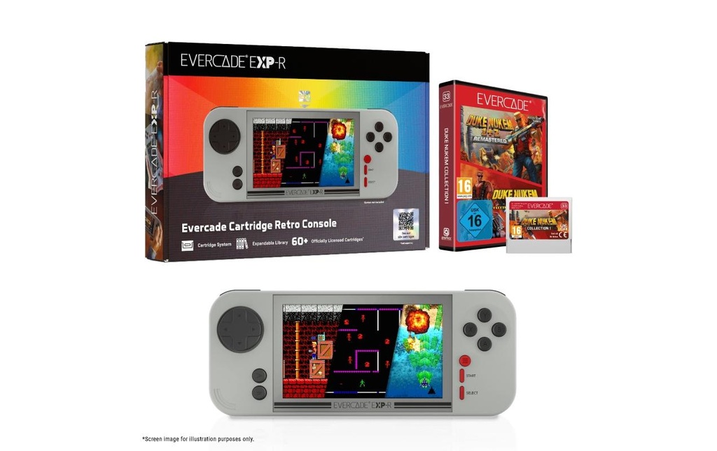 Blaze Console de jeu Evercade EXP-R Solo Duke Nukem Bundle (Boîte)