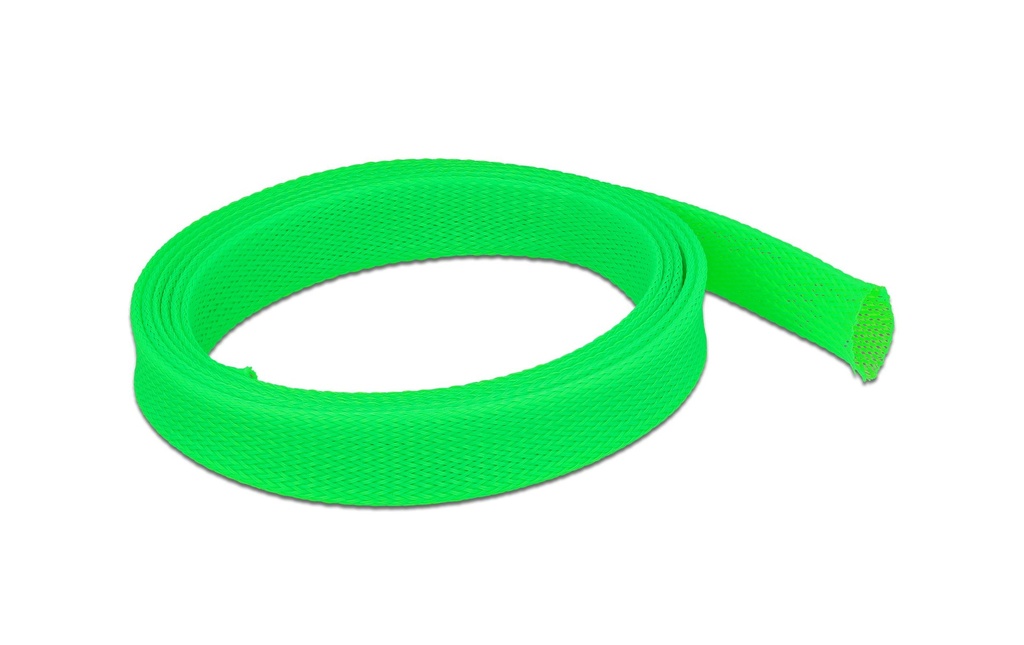 Delock Gaine de câble extensible, 2m x 25 mm Vert