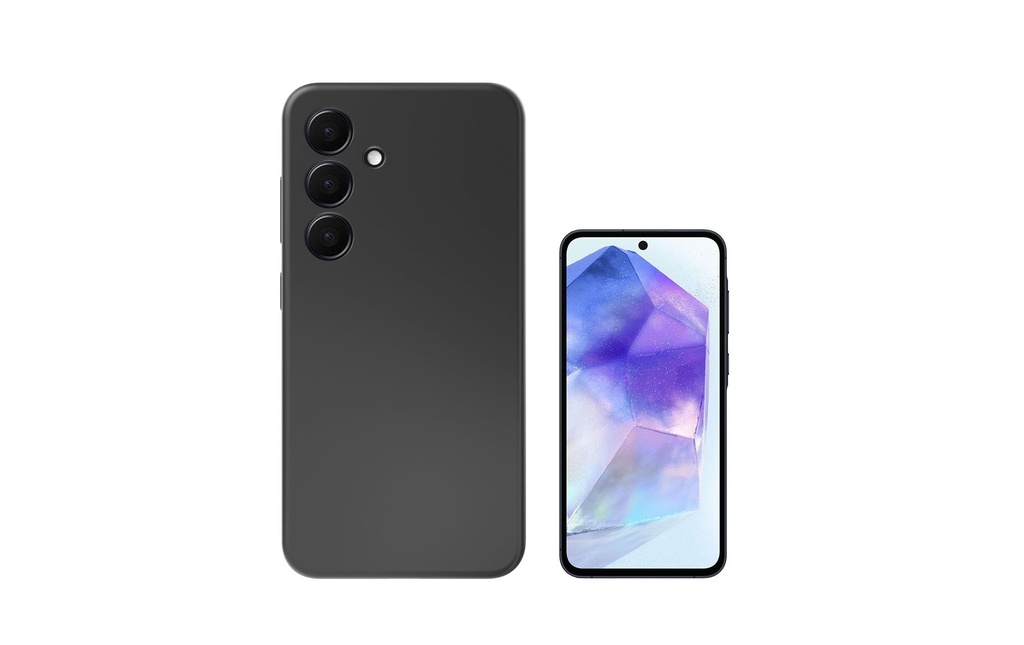 4smarts Coque arrière Silicone Galaxy A55 5G Transparent