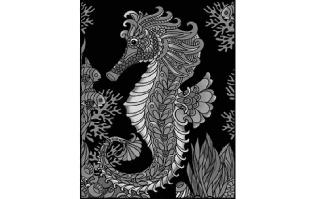 Tataruga Image de velours A4, Hippocampe