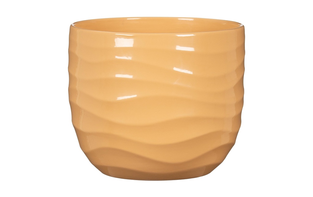 scheurich Pot de fleur Breeze Yellow Beach, 24 cm