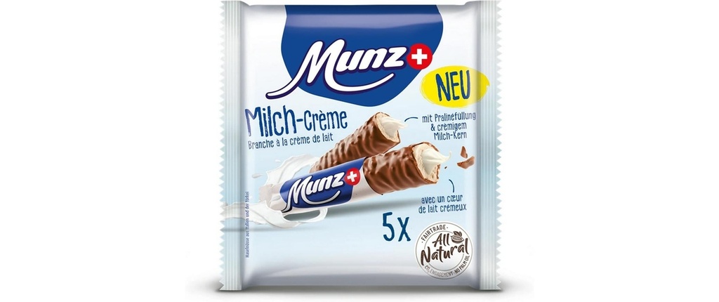Munz Barre Crème de lait Prügeli 5 x 23 g