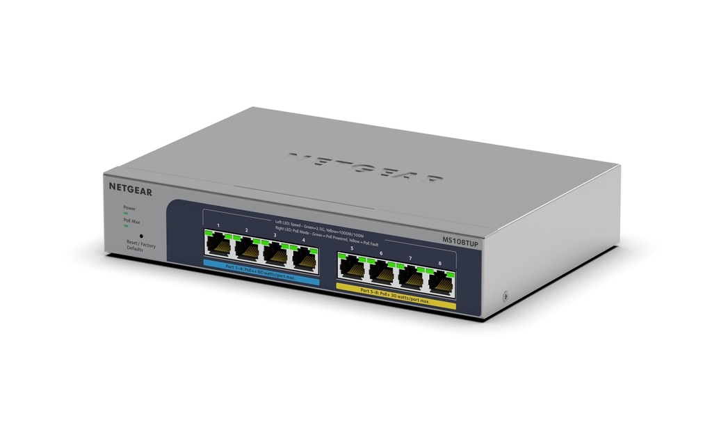 Netgear PoE++ Switch MS108TUP 8 ports