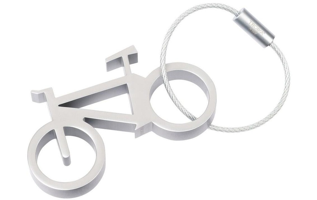 Troika Porte-clés Bicyclette Argent