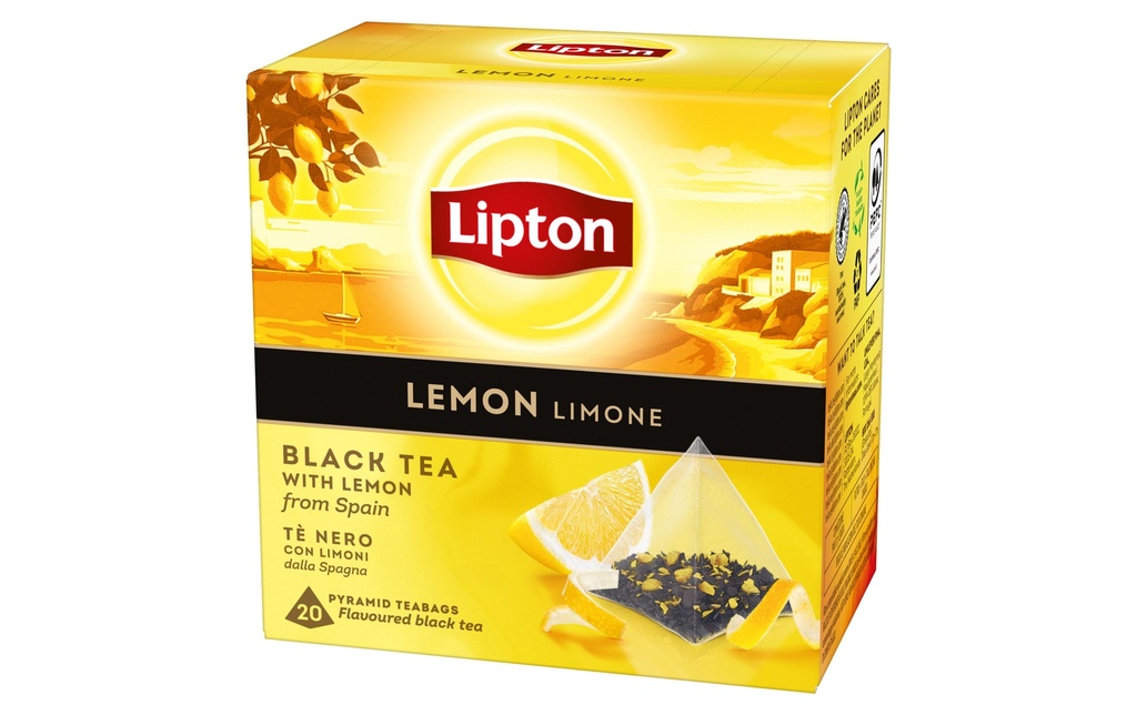 Lipton Sachet de thé Thé noir citron 20 Pièce/s
