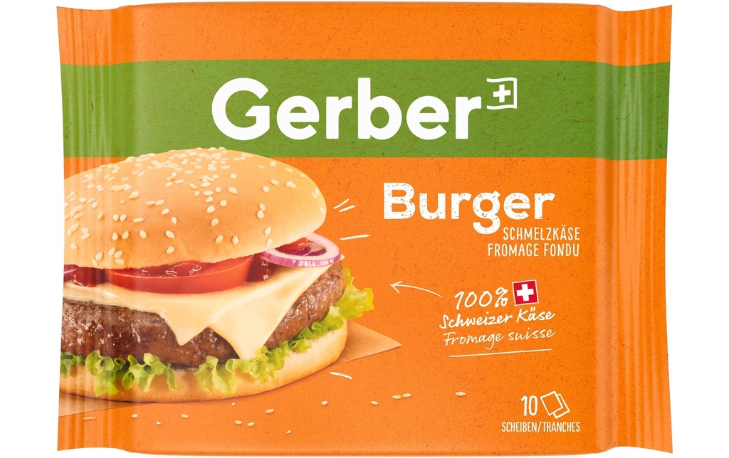 Gerber Tranches de burger au fromage fondu 200 g
