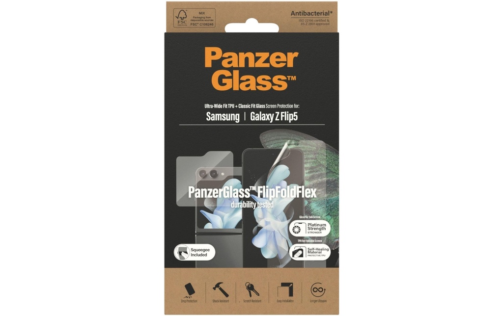 Panzerglass Protection d’écran Pack duo Galaxy Z Flip 5