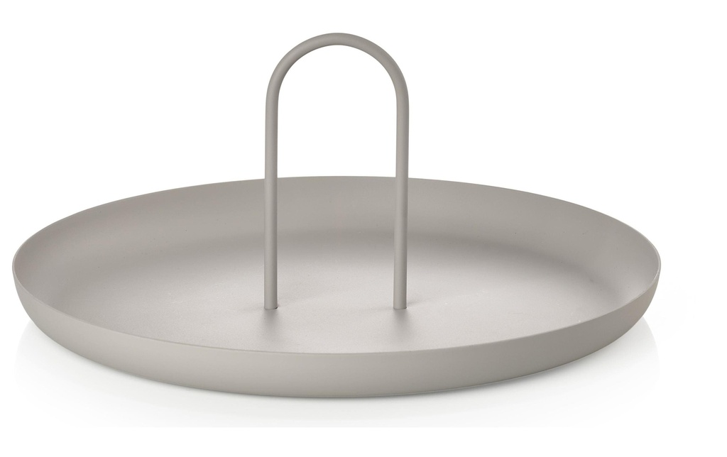 Zone Denmark Plateau de service Single 30 cm, Gris clair