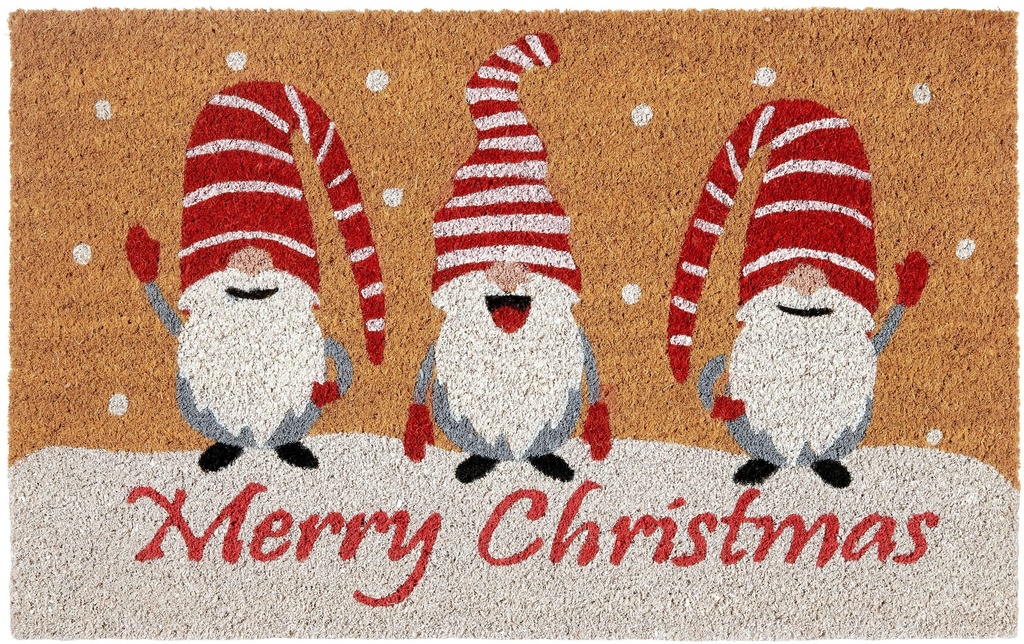Hanse Home Tapis de sol Gnome Merry Christmas 40 x 70 cm