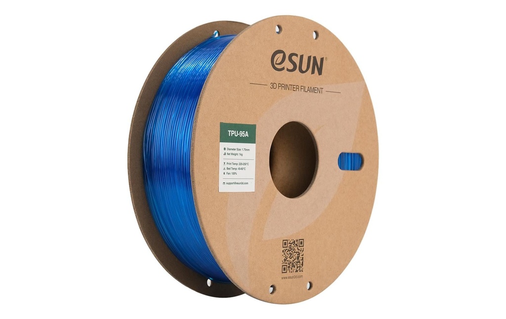 eSun Filament TPU-95A Bleu 1.75 mm 1 kg