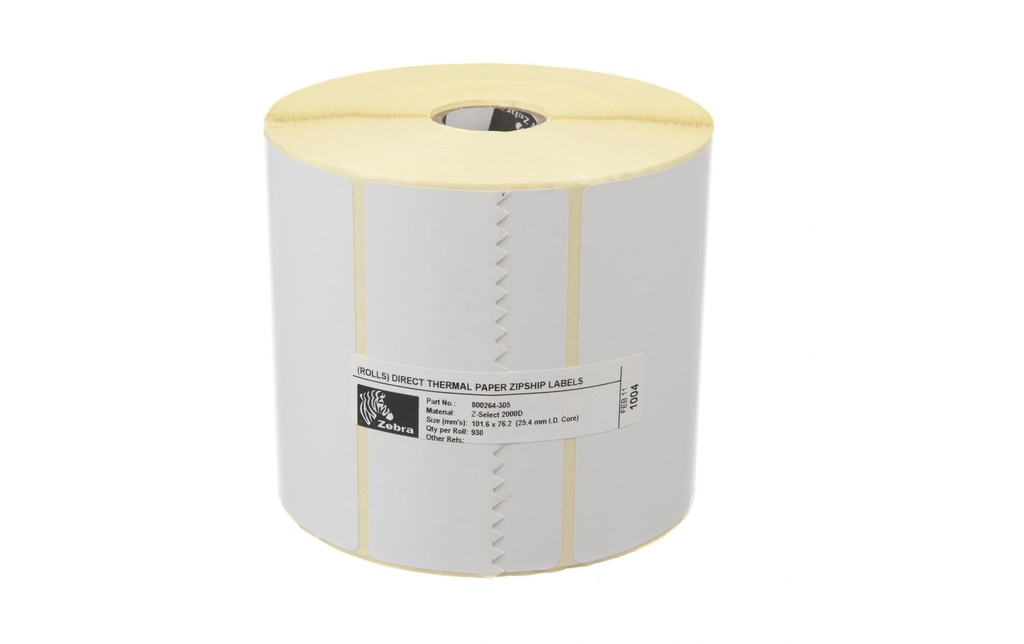 Zebra Technologies Rouleau à étiquettes Thermo Direct 102 x 76 mm