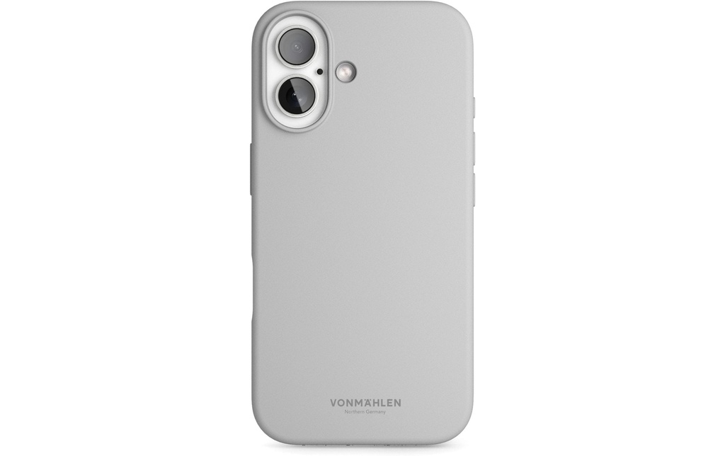 Vonmählen Coque arrière Soft Silicone iPhone 16 Plus Light Gray