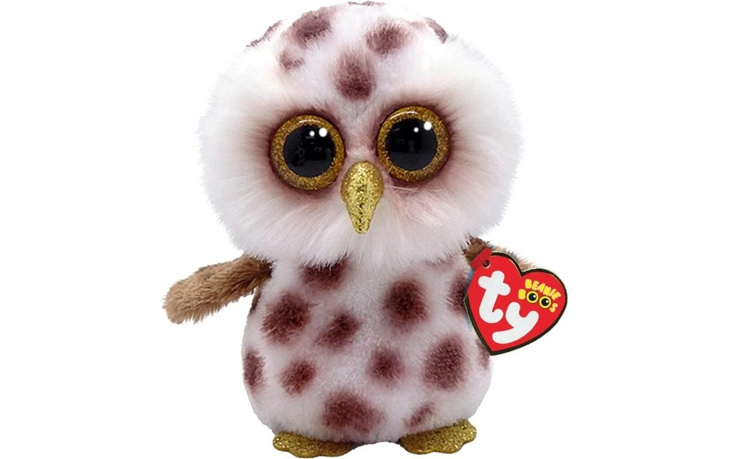 Ty Peluche Whoolie 15 cm, Brun, Blanc