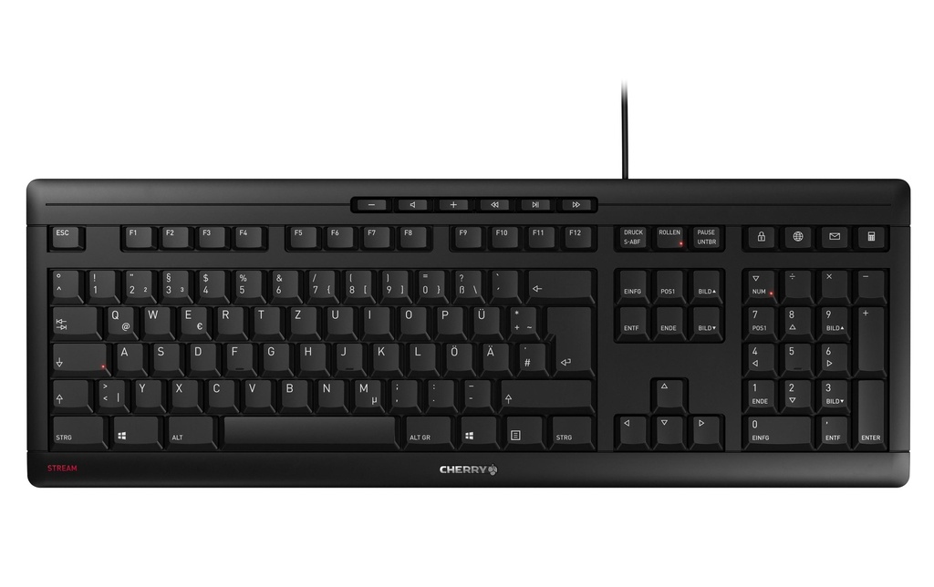 Cherry Clavier Stream DE-Layout Noir