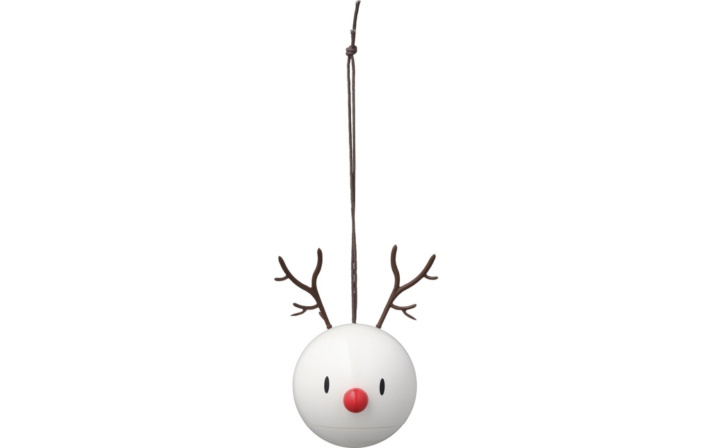 Hoptimist Boule de Noël Renne 2 pièces, Blanc