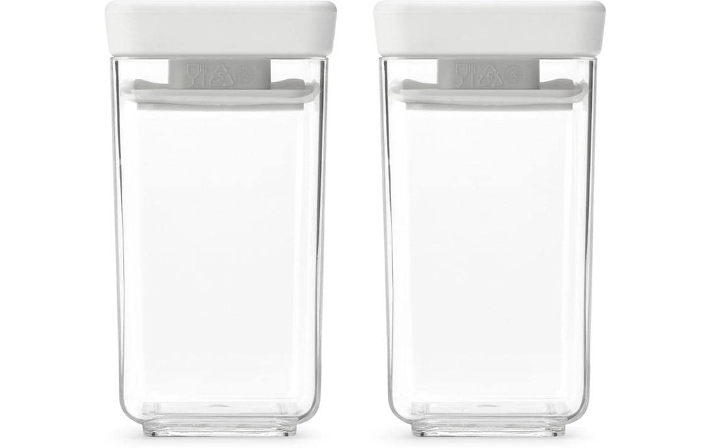 Brabantia Boîte à provisions Tasty+ 0.3 l, Transparent/Gris clair
