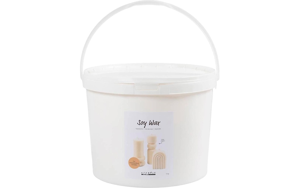 Creativ Company Cire Soja Flocons, crème, 5 kg